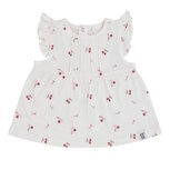 Baby zomerjurk Cherry Cream met kersenprintjes