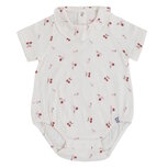 Baby romper Cherry cream met kersenprint
