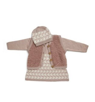 Wollen jurkje Yara - Poederroze