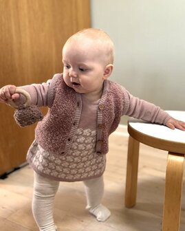 Wollen jurkje Yara - Poederroze