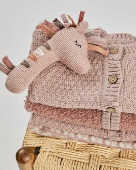 Wollen jurkje Yara - Poederroze