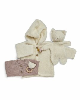 Woll-Jacke Quinn &ndash; Off-White mit Kapuze