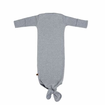 Newborn Baby Knotenschlafanzug Melange Grau