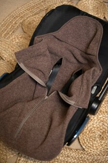 Merino kinderwagen voetenzak Meadow - Taupe