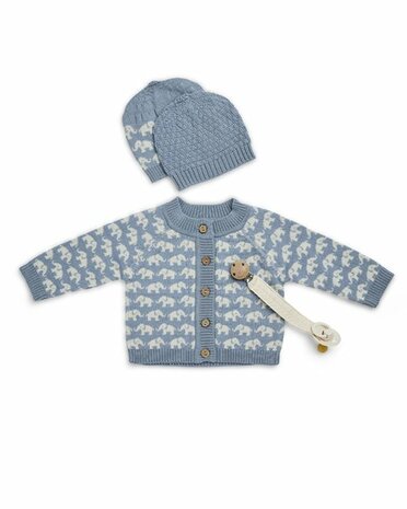 Wollen Vestje Finn&nbsp;- Lichtblauw