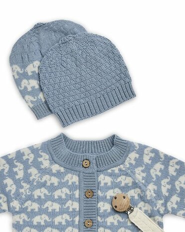 Wollen Vestje Finn&nbsp;- Lichtblauw