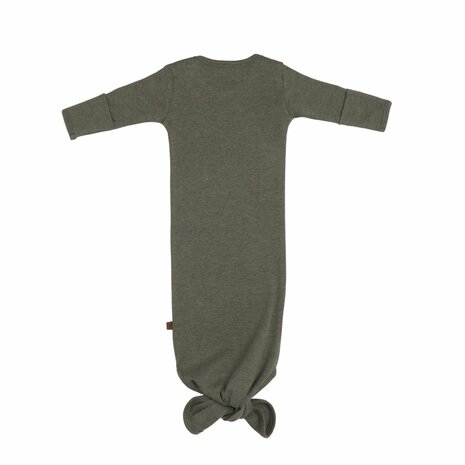 Newborn Baby Knotenschlafanzug Melange Khaki