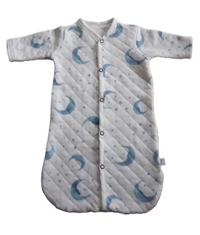 Prematuur slaapzak maan en sterren in blauw