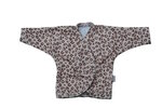 Prematuur overslag shirtje in Leopard print met lange mouwen, merk Janskespard met lange mouw