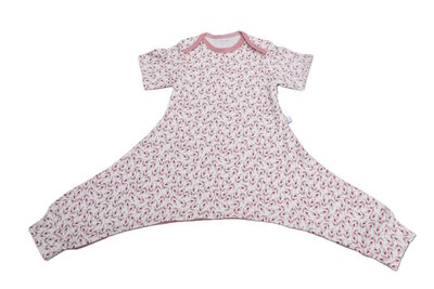 Heupdysplasie Boxpakje Djenna – Wit met Roze/Bruine Blaadjes