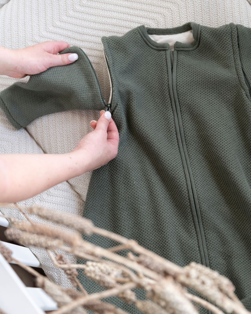 Heupdysplasie slaapzak Classic - khaki - Afbeelding 2