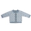 Merino wollen baby vest Finn in Lichtblauw