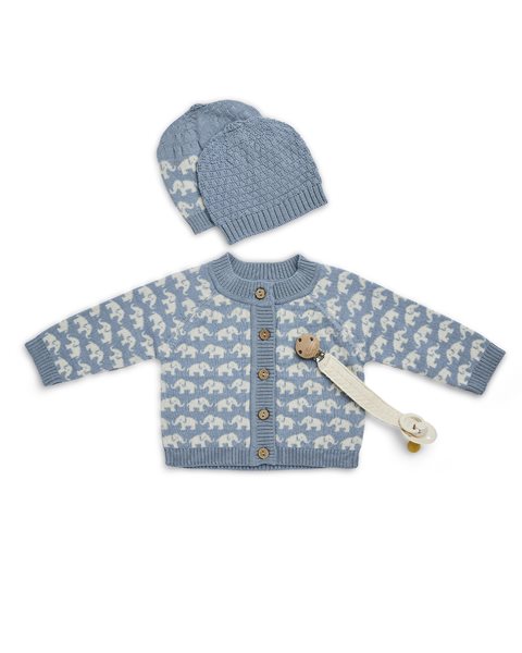 Wollen baby vestje Finn - Lichtblauw - Afbeelding 2