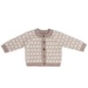 Merino wollen baby vestje Finn in Poederroze