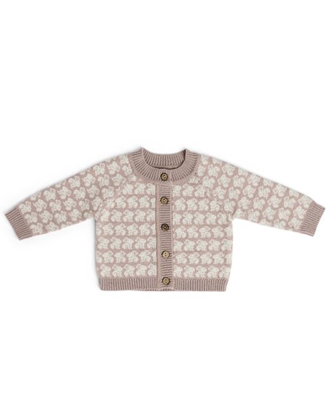 Merino wollen baby vestje Finn in Poederroze