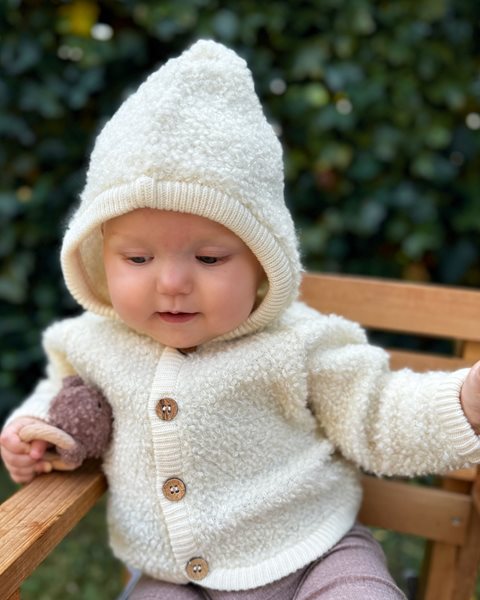 Wollen vestje Quinn - Off White - Afbeelding 2