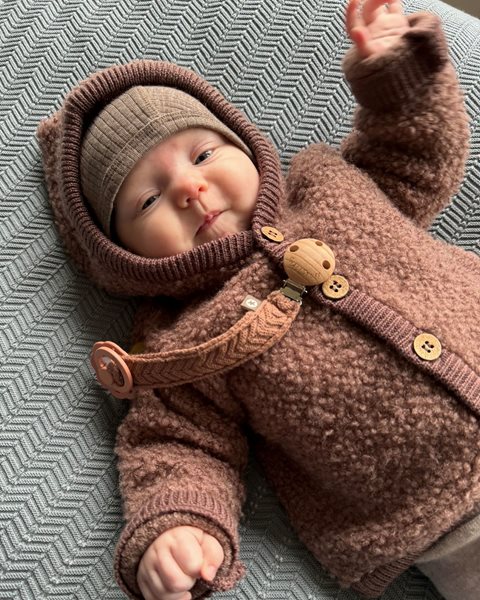 Wollen vestje Quinn - Rose Brown - Afbeelding 2