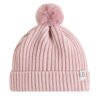 baby muts met pompon oud roze
