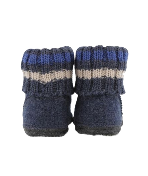 Haflinger Kinderpantoffel Paul – Jeans - Afbeelding 3