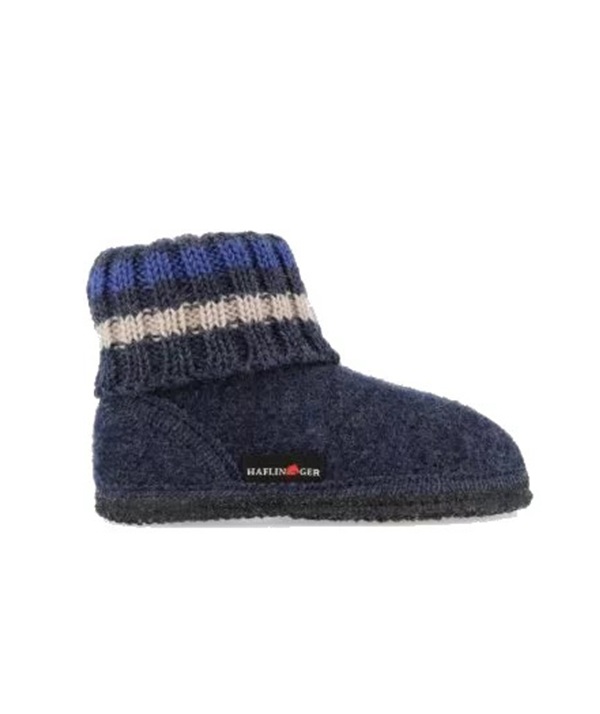 Haflinger Kinderpantoffel Paul – Jeans - Afbeelding 4