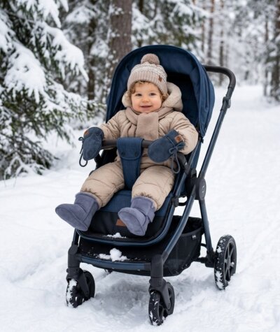 Alternative view of Fellhof Babywantjes Lara - Grau